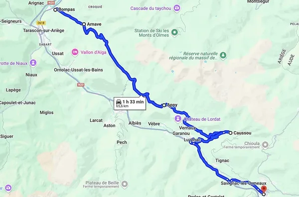 Route des corniches Ariege 35